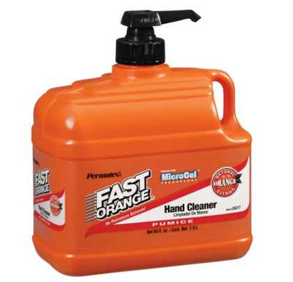 Fast Orange Pumice Lotion, Heavy Duty Hand Cleaner, Natural Citrus Scent, 1/2 Gallon - 25217