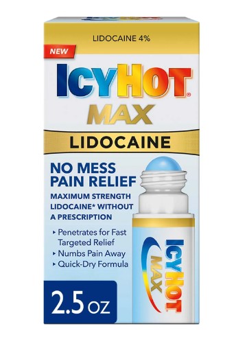 Icy Hot Max Topical Pain Reliever Cream and Numbing Muscle Rub for Joint Pain Relief, 4% Lidocaine, 2.5 oz