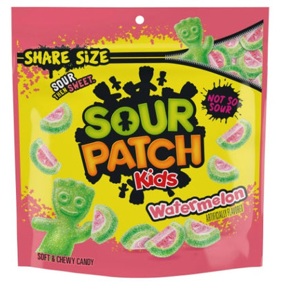 SOUR PATCH KIDS Watermelon Soft & Chewy Candy, Share Size, 12 oz