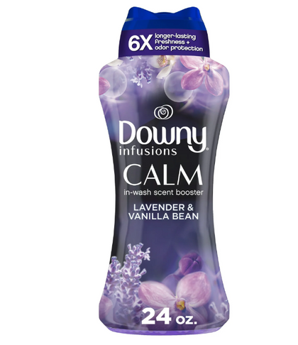 Downy Infusions Calm Laundry Scent Booster Beads, Lavender and Vanilla Bean, 24 oz