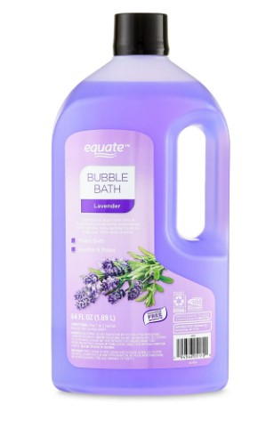 Equate Bubble Bath, for Adult, Senior and Teens, Lavender, 64 fl oz