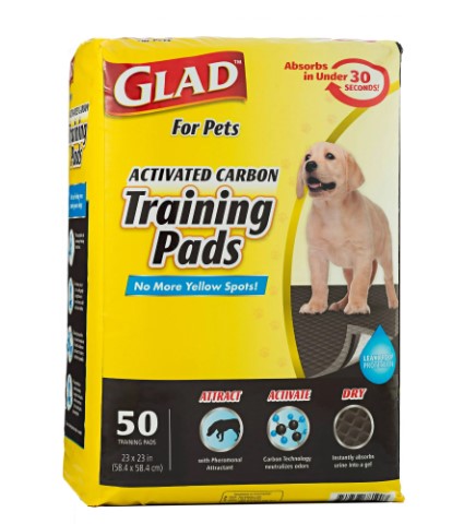 Glad™ for Pets Black Charcoal Puppy Potty Training Pads Pads ABSORB & NEUTRALIZE Instantly 50 count
