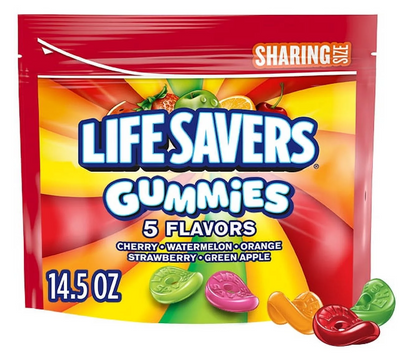 Life Savers 5 Flavors Gummy Candy, Sharing Size - 14.5 oz Bag