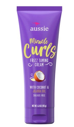 Aussie Miracle Curls Frizz Taming Curl Cream, for Curly Hair 6.8 fl oz