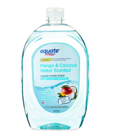 Equate Liquid Hand Soap, Mango & Coconut Water Scented, 50 oz