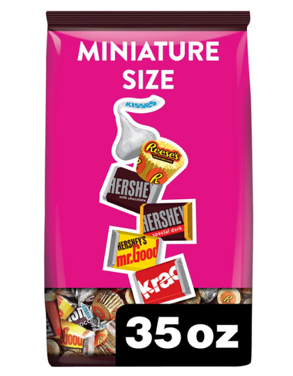 Hershey's And Reese's Assorted Chocolate Flavored Candy, Party Pack 35 oz