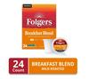 Folgers Breakfast Blend, Mild Roast Coffee, Keurig K-Cup Pods, 24 Count Box