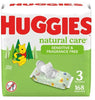 Huggies Natural Care Sensitive Baby Wipes, Unscented, 3 Pack, 168 Total Ct (Select for More Options)