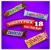 Snickers, Twix, Milky Way & More Assorted Milk Chocolate Candy Bars - 18 Bars