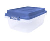 Hefty 18 Qt. Clear Storage Bin with Blue HI-RISE Lid
