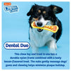 Hartz Chew 'n Clean Dental Duo Dog Toy, Medium, Color May Vary