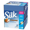 Silk Shelf Stable, Dairy Free, Lactose Free, Gluten Free, Unsweetened Vanilla Almond Milk, 32 fl oz Quart, 6 Count