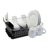 Kitchen Details Chrome 3 Piece Set Dish Rack in Black (17.25