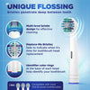 Equate EasyFlex Flossing Replacement Toothbrush Heads with Bacteria Defense Bristles, 3 count