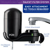 PUR Faucet Mount Water Filtration System, FM2000B, Black