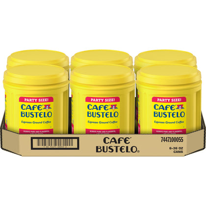 Wholesale price for Cafe Bustelo 7447100055 36 oz. Canister Espresso Ground Coffee ZJ Sons Cafe Bustelo 