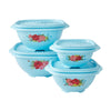 The Pioneer Woman 8 Piece Plastic Food Storage Container Variety Set, Sweet Rose