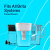 Brita Large 10 Cup Water Filter Pitcher with 1 Standard Filter, Made Without BPA, Huron, Red