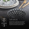 Wholesale price for Thyme & Table Dinnerware Black & White Medallion Stoneware, 12 Piece Set ZJ Sons Thyme & Table 