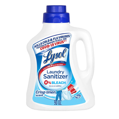 Wholesale price for Lysol Laundry Sanitizer, Crisp Linen, 90 Oz, Tested & Proven to Kill COVID-19 Virus, Packaging May Vary ZJ Sons Lysol 