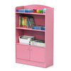 Furinno KidKanac Bookshelf with Storage Cabinet, Multiple Finishes