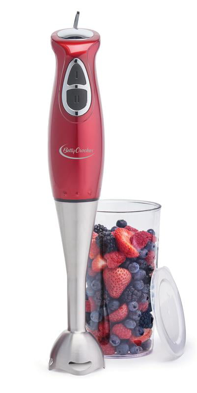 Wholesale price for Betty Crocker BC-3302CMR Two Speed Hand Blender with Included Beaker, Red ZJ Sons Betty Crocker 