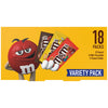 M&M's Variety Pack Full Size Milk Chocolate Candy Bars - 18 Ct