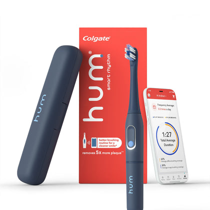 Wholesale price for hum by Colgate Smart Rhythm Sonic Toothbrush Kit, Battery-Powered, Slate Grey ZJ Sons hum by Colgate 