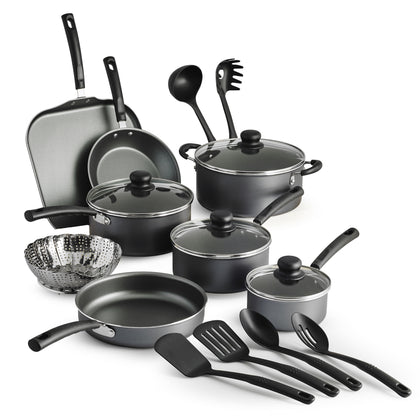 Tramontina Primaware 18 Piece Non-stick Cookware Set, Steel Gray