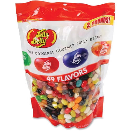 Wholesale price for Jelly Belly 49 Flavors Jelly Bean Bag Cream Soda, Root Beer, Blueberry, Bubblegum, Buttered Popcorn, Cantaloupe, Cappuccino, Caramel Corn, Cinnamon, Cotton Candy, Green Apple, ... - Resealable Contain ZJ Sons Jelly Belly 