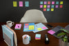 Post-it Super Sticky Notes, Assorted Sizes, Supernova Neons, Lined, 15 Pads