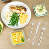Great Value Clear Assorted Cutlery, (96 Pieces)