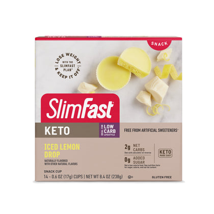 Wholesale price for SlimFast Keto Iced Lemon Drop Snack Cup, 14 Count ZJ Sons SlimFast 