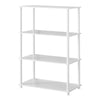 Mainstays No Tools 4-Shelf Storage Bookcase, White