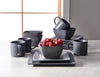 Wholesale price for Better Homes & Gardens Dark Gray Square-Shaped 16-Piece Stoneware Dinnerware Set ZJ Sons Better Homes & Gardens 