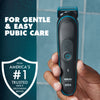 Gillette Intimate Pubic Hair Trimmer for Men, Waterproof Body Groomer, Black