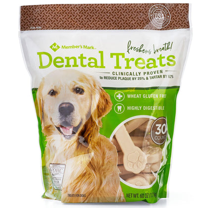 Wholesale price for Member's Mark Dental Chew Treats for Dogs (30 ct.) ZJ Sons Member's Mark 