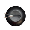 Ozark Trail 9.5 inch Camping Frying Pan Black Carbon Steel with Folding Handle