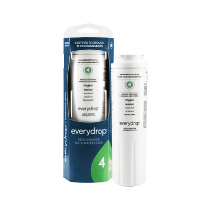 everydrop by Whirlpool Ice and Water Refrigerator Filter 4, EDR4RXD1, Single-Pack, Green