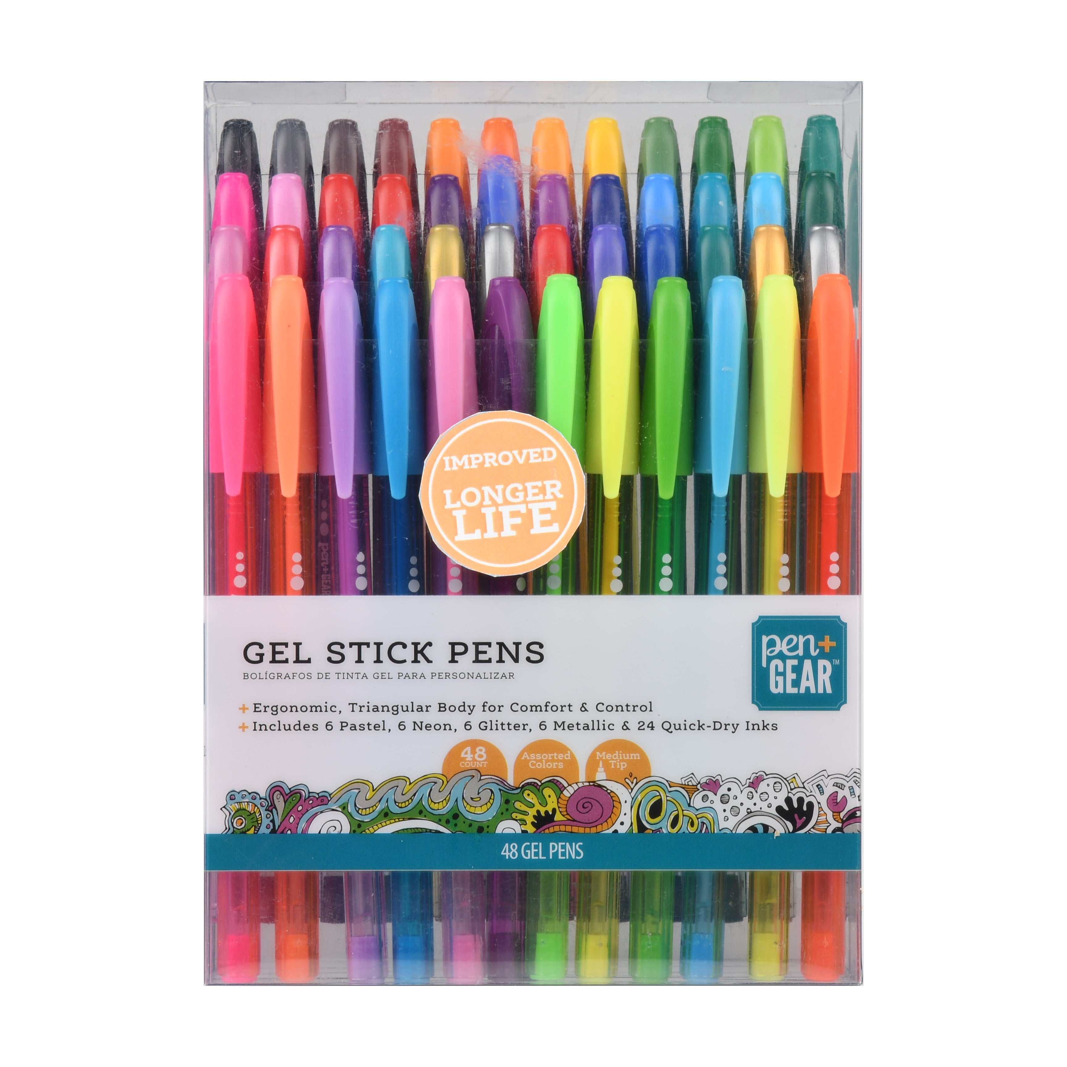 Sharpie S-Gel, Gel Pens, Medium Point (0.7 mm), Black Ink Gel Pen, 22 Count  