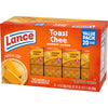 Lance Sandwich Crackers, ToastChee Cheddar, 20 Individually Wrapped Packs, 6 Sandwiches Each