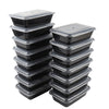 Mainstays 60 Piece Meal Prep Food Storage Containers, 15Pack 1L plus 15Pack 900ml