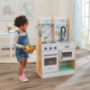 KidKraft Let's Cook Wooden Play Kitchen - Natural with 1 Piece Accessory Play Set