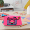 Pen + Gear Shake Sequins Pencil Pouch, New Camera Design, Pink