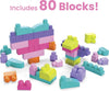 Wholesale price for MEGA BLOKS Fisher-Price Toy Blocks Pink Big Building Bag with Storage (80 Pieces) for Toddler ZJ Sons ZJ Sons 