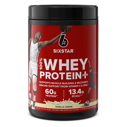 Six Star Pro Nutrition 100% Whey Protein Powder Plus Vanilla Cream