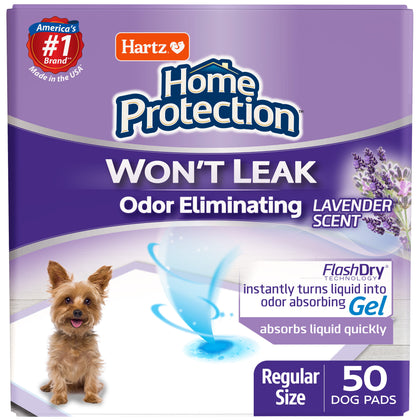 Wholesale price for Hartz Home Protection Lavender Scent Odor-Eliminating Dog Pads, Regular Size, 21 in x 21 in, 50ct ZJ Sons Hartz 