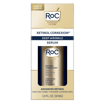 RoC Retinol Correxion Deep Wrinkle Serum, Paraben-Free, 1 fl oz