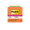 Post-it Super Sticky Notes, 4 in x 4 in, Energy Boost, Lined, 6 Pads