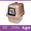 Vibrant Life Sand Sifting Oasis Cat Litter Box, Beige